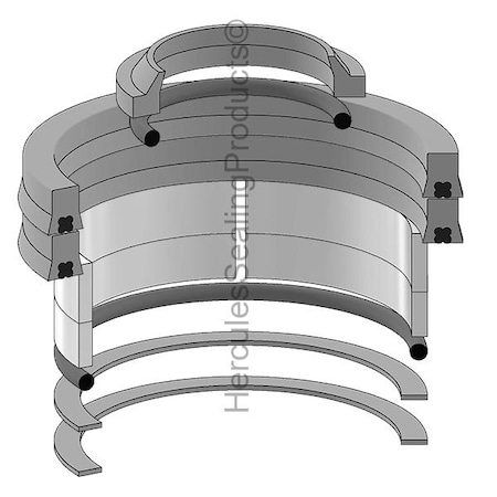 Hyster - After Market Parts Hydraulic Cylinder Repair Kit- 2-1/8 X 2-1/2 327393